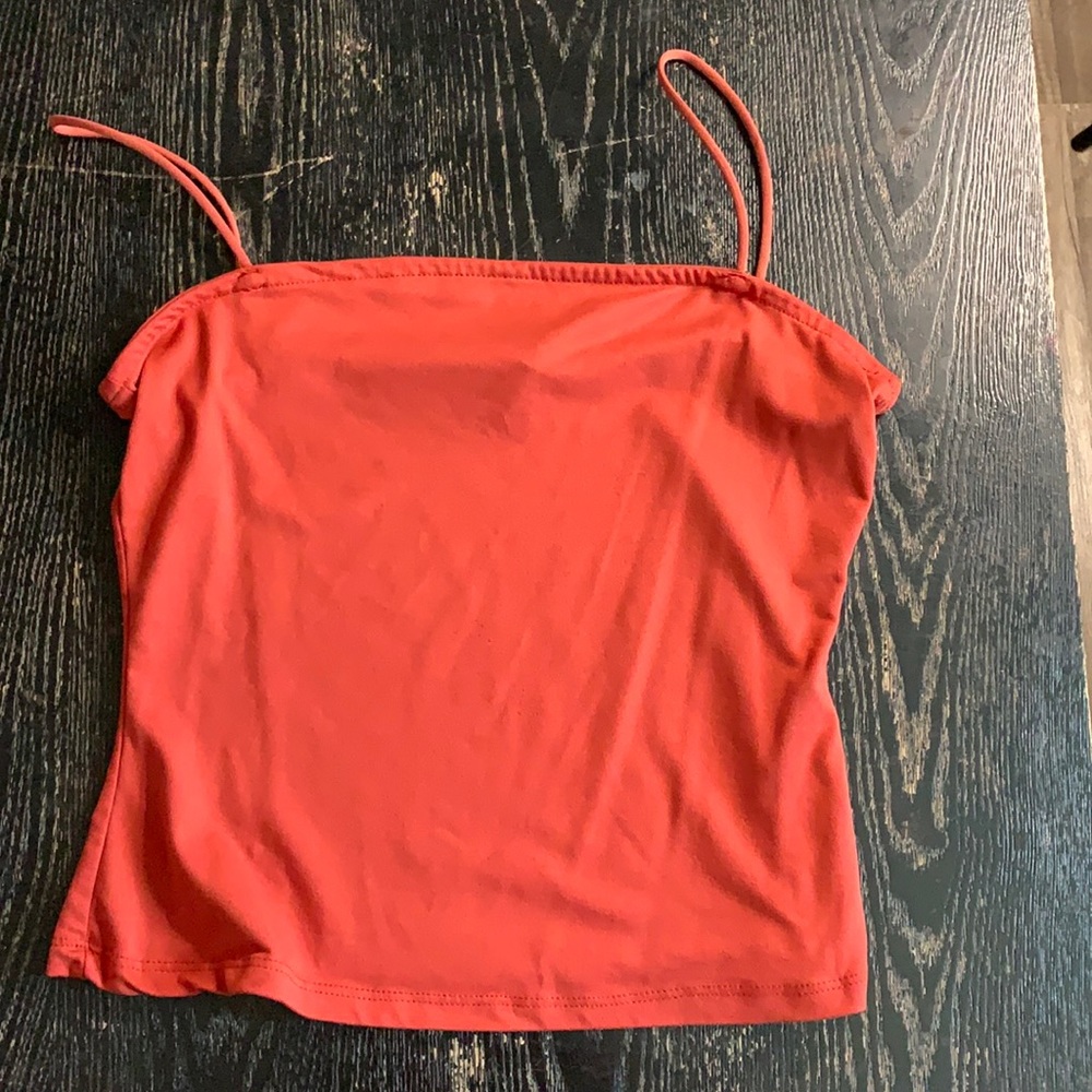 Cropped spaghetti strap top